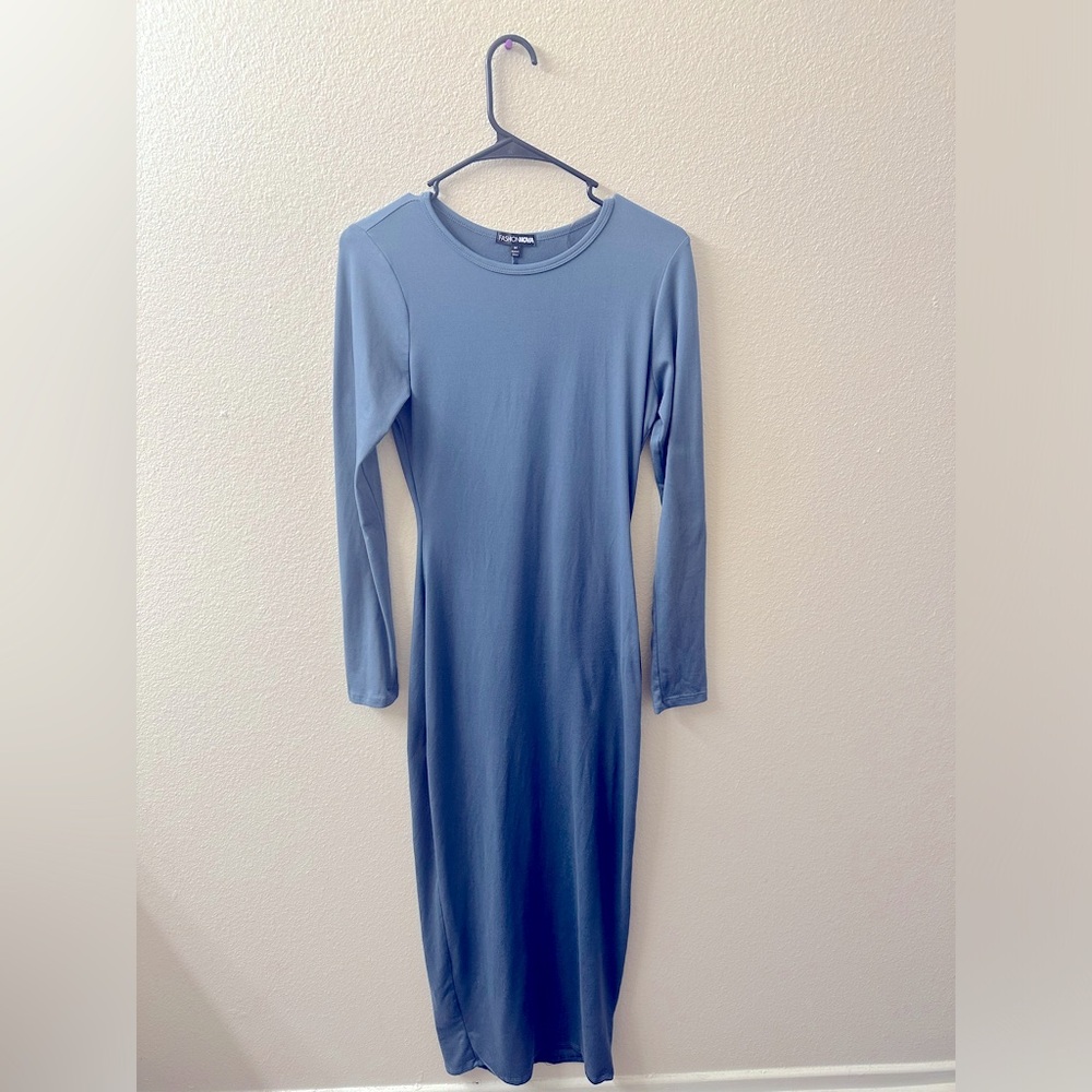 Blue maxi Fashion Nova dress